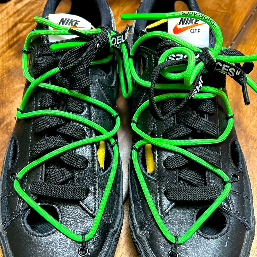 Nike X Off-White Blazer Low "Black/Electro Green" sneakers